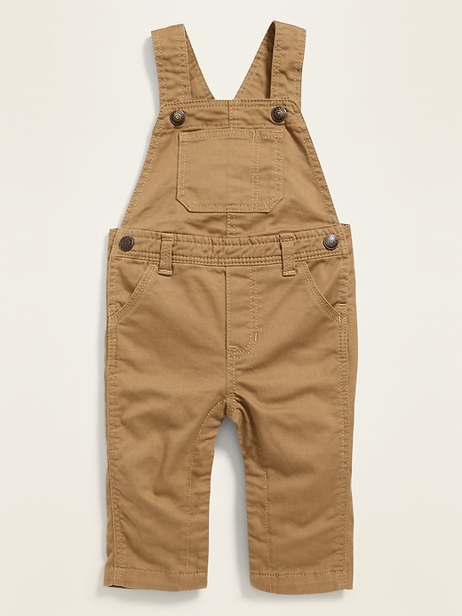 View large product image 1 of 2. Unisex Twill Overalls for Baby