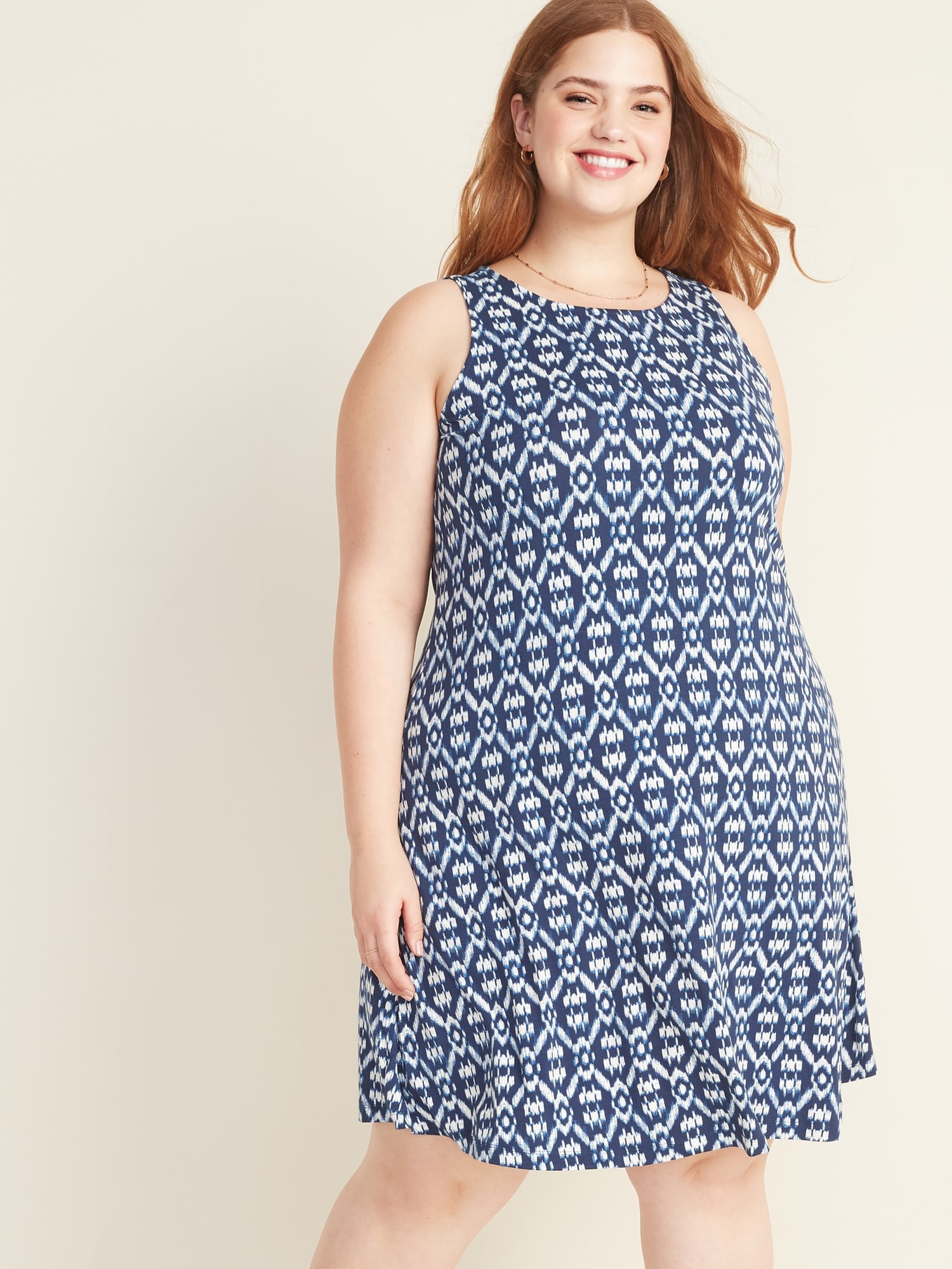 Sleeveless Plus-Size Jersey Swing Dress | Old Navy