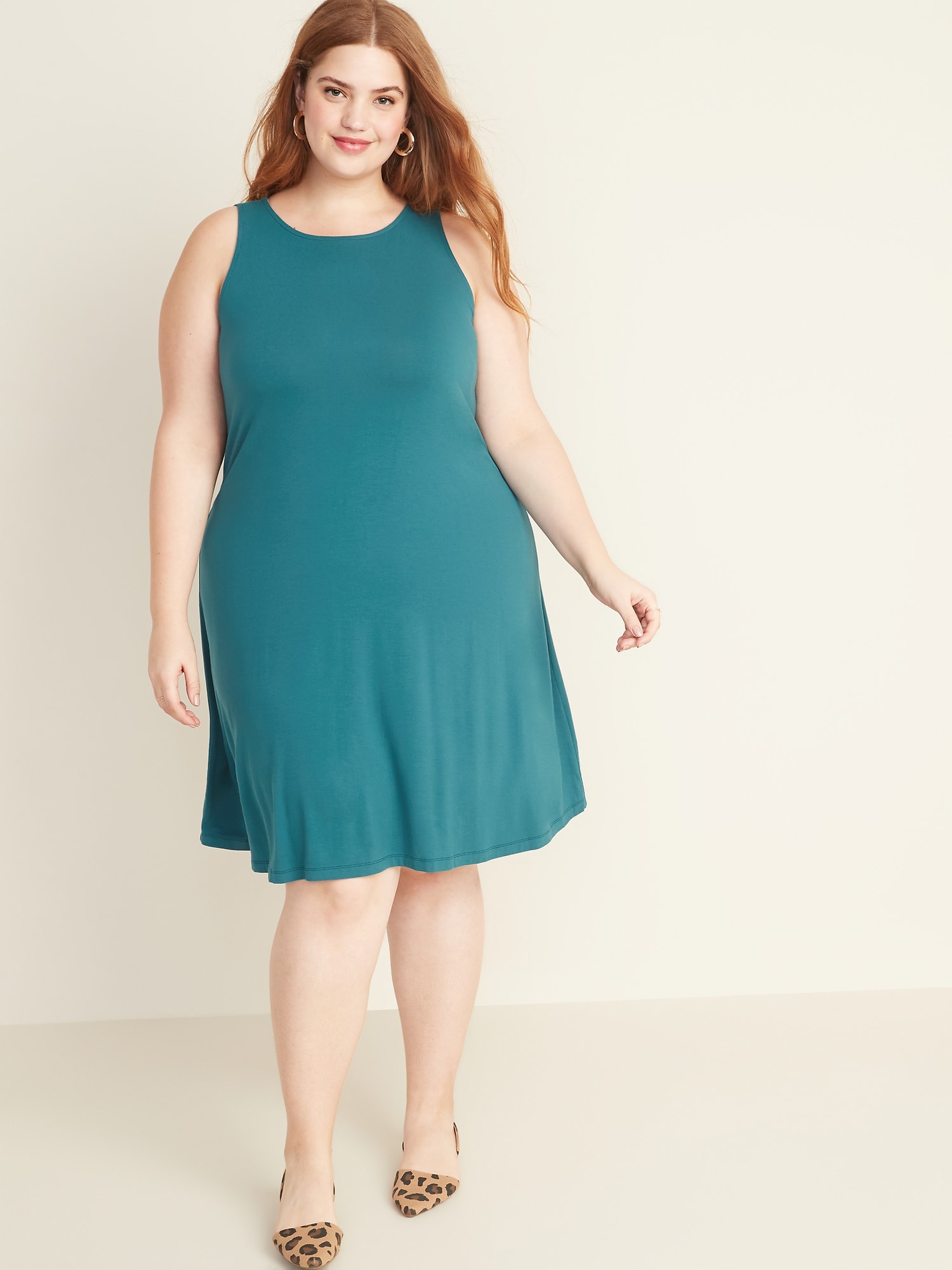 Old navy sleeveless jersey hotsell swing dress