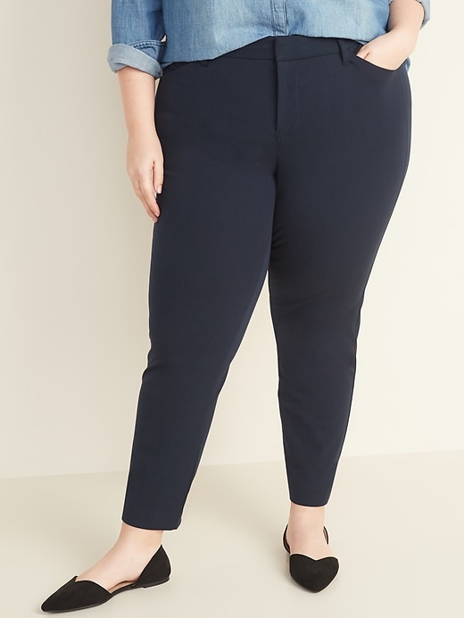View large product image 1 of 1. High-Waisted Plus-Size Pixie Pants
