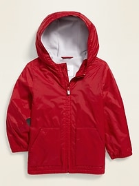 View large product image 4 of 4. Performance Fleece-Lined Hooded Jacket for Toddler Boys