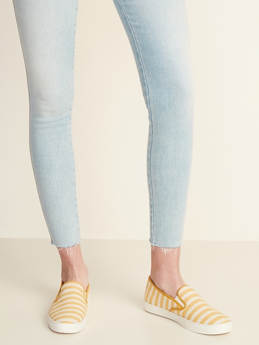 Image number 2 showing, Striped Textured Slip-Ons
