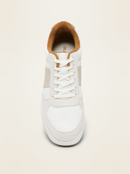 View large product image 2 of 3. Retro Brushed-Twill Sneakers