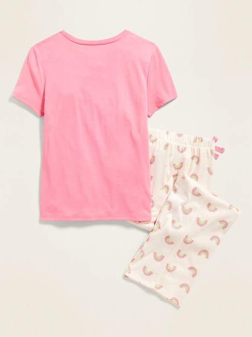 View large product image 2 of 2. Graphic Pajama Set for Girls