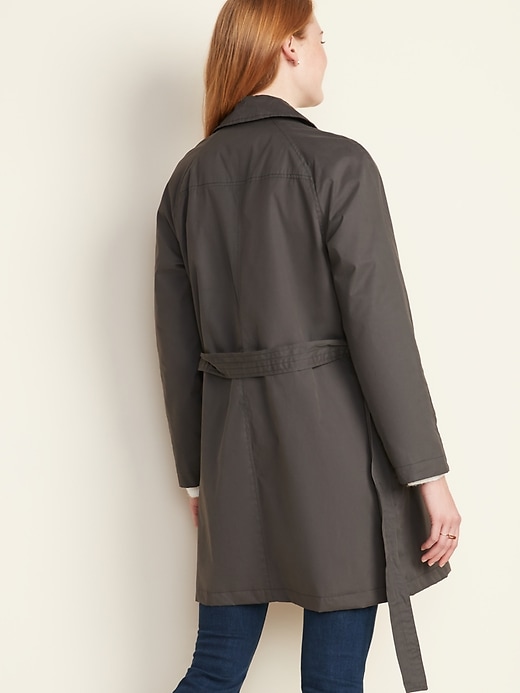 Image number 2 showing, Water-Resistant Trench Coat for Women