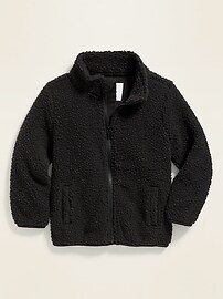 View large product image 4 of 4. Sherpa Mock-Neck Zip Jacket for Toddler Boys