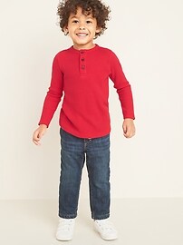 View large product image 3 of 4. Thermal-Knit Henley 3-Pack for Toddler Boys