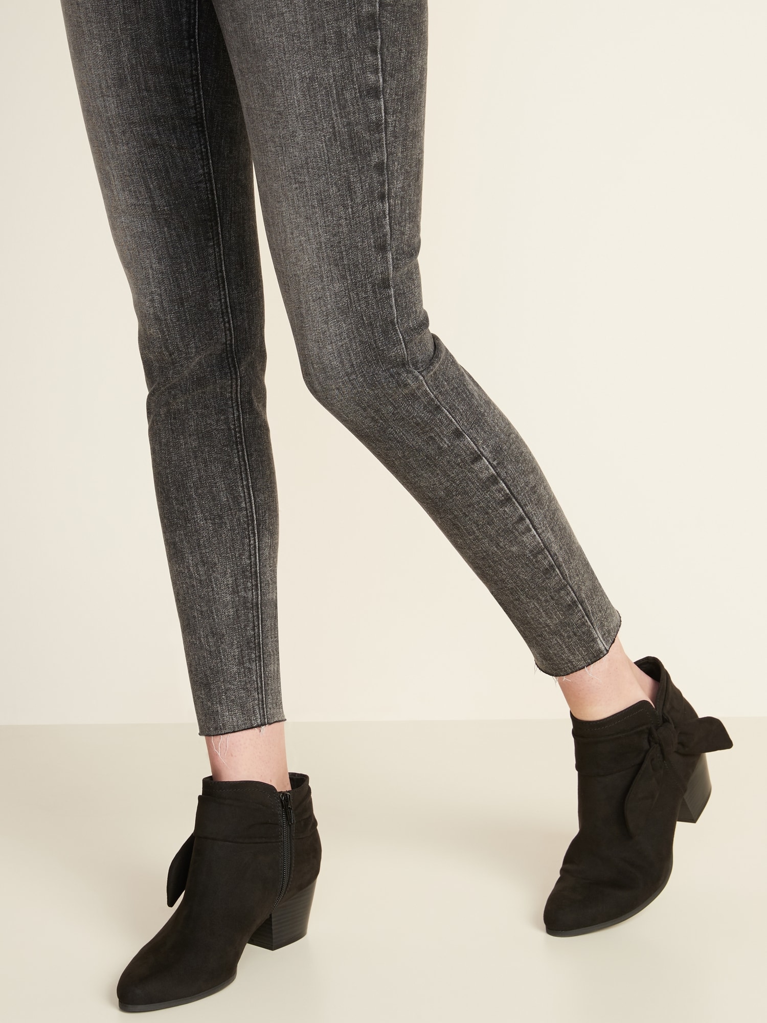 FauxSuede BowTie Ankle Boots for Women Old Navy