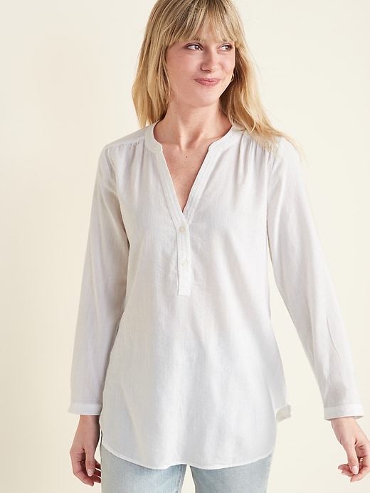 Image number 1 showing, Lightweight Popover Tunic for Women