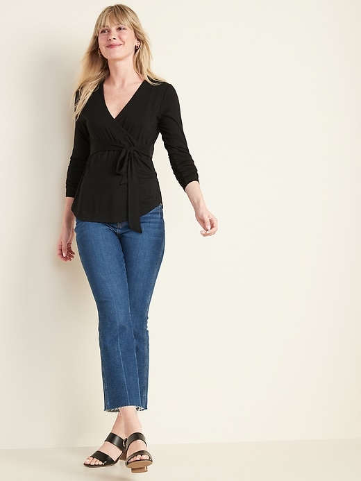 Image number 3 showing, Luxe Wrap-Front Top for Women