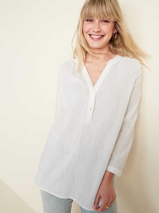Image number 4 showing, Lightweight Popover Tunic for Women