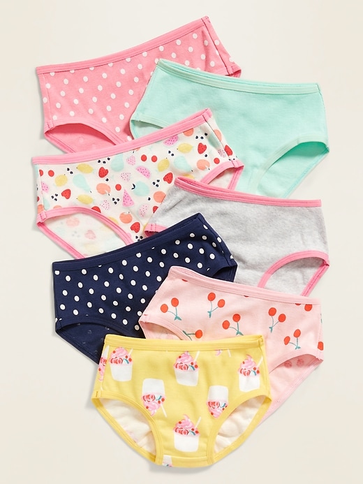 View large product image 1 of 1. Printed Underwear 7-Pack for Toddler Girls