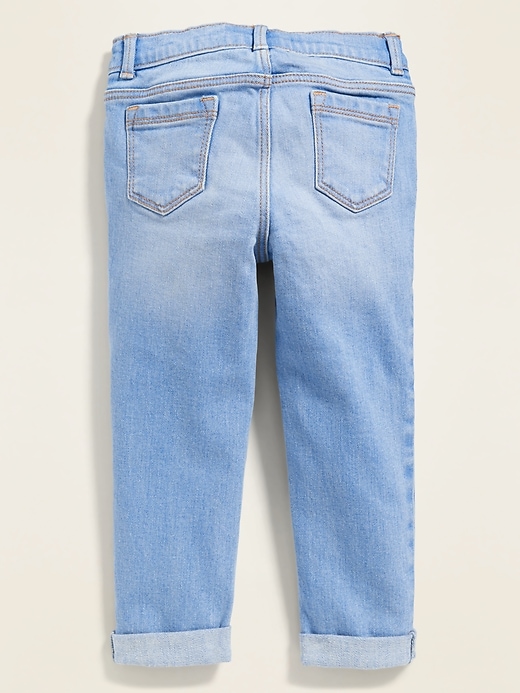 View large product image 2 of 2. Embroidered-Flower Boyfriend Jeans for Toddler Girls
