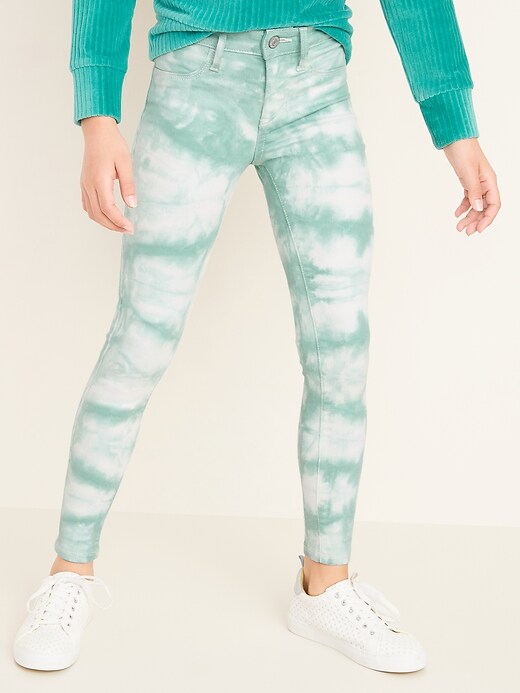 View large product image 1 of 1. Ballerina 360&#176 Stretch Tie-Dye Jeggings for Girls