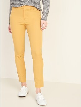 old navy yellow pixie pants
