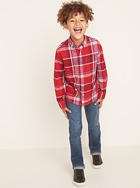 View large product image 3 of 3. Patterned Built-In Flex Classic Shirt For Boys
