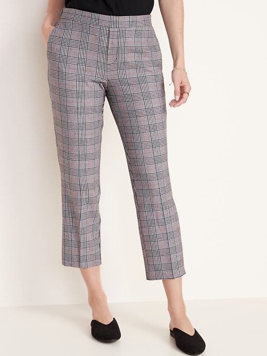 View large product image 1 of 3. Mid-Rise Pull-On Straight Pants for Women