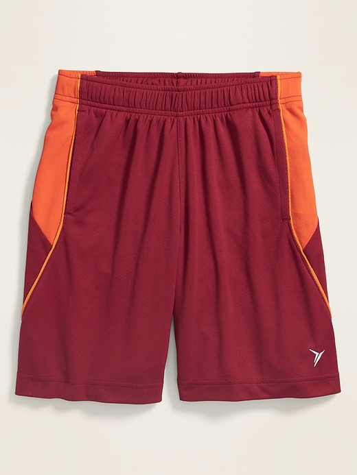 View large product image 1 of 1. Go-Dry Color-Blocked Mesh Shorts For Boys