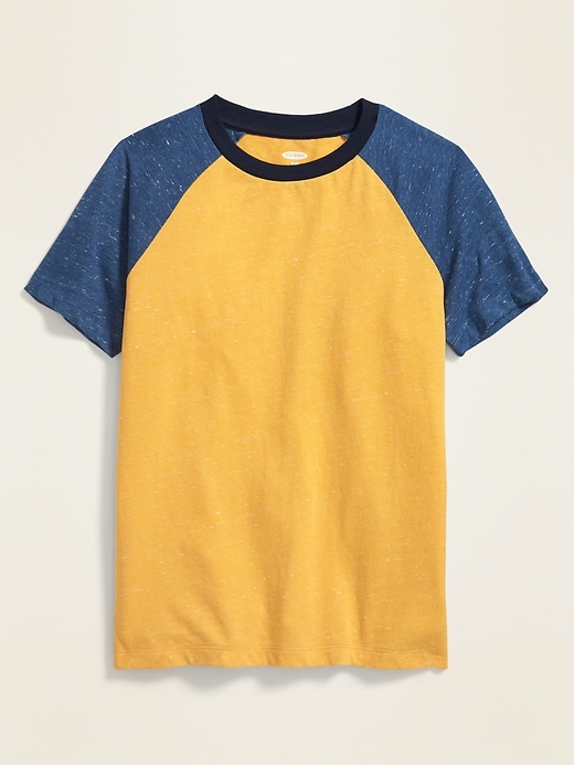 View large product image 1 of 1. Softest Color-Blocked Raglan Tee For Boys