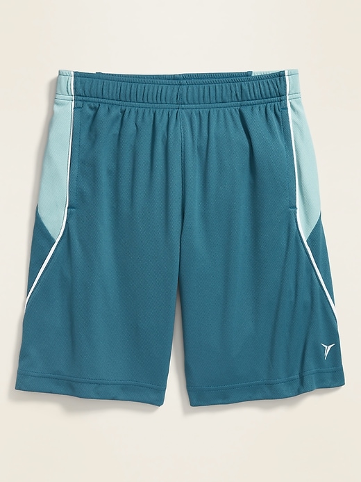 View large product image 1 of 1. Go-Dry Color-Blocked Mesh Shorts For Boys