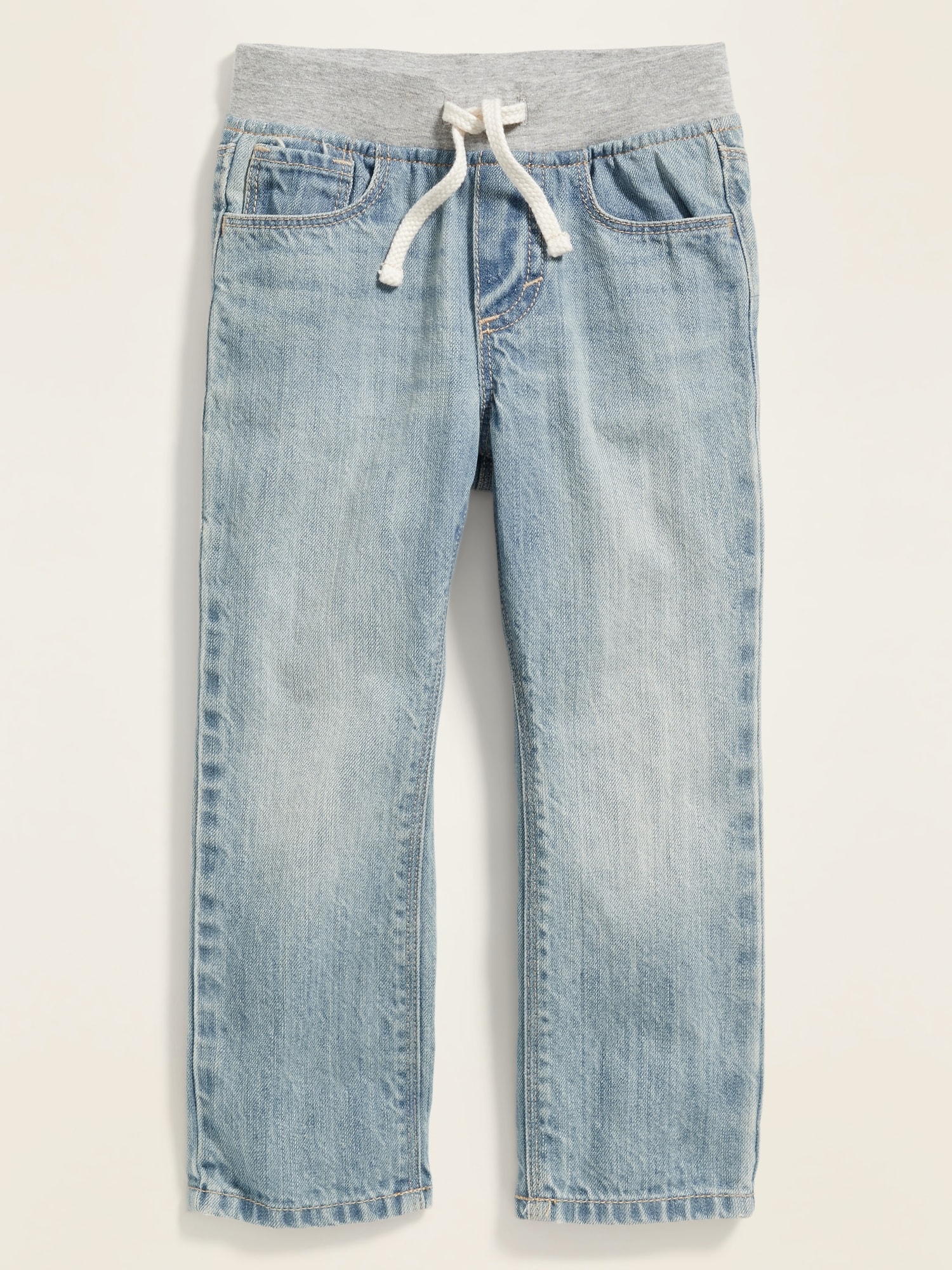 LITTLE-GUEST Little Boys'Jeans Elastic Waist Drawstring Denim Pants B103 