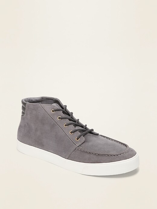 View large product image 1 of 1. Faux-Suede Mid-Top Moccasins