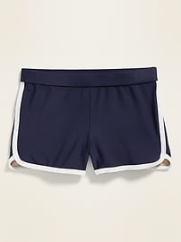 View large product image 3 of 3. Retro Swim Shorts for Girls
