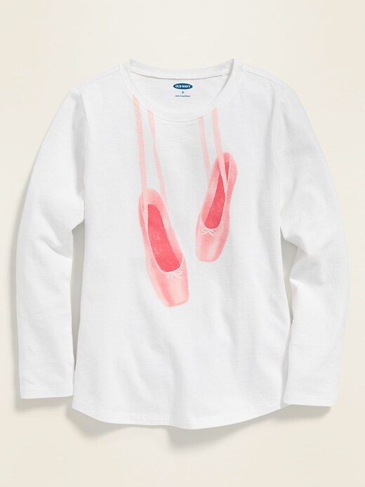 View large product image 1 of 2. Graphic Long-Sleeve Tee for Girls