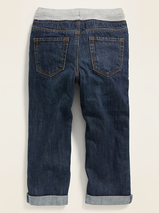 Unisex Jersey-Waist Pull-On Jeans for Toddler 
