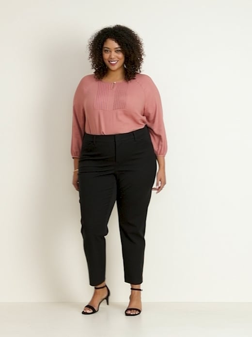 High-Waisted Plus-Size Pixie Pants