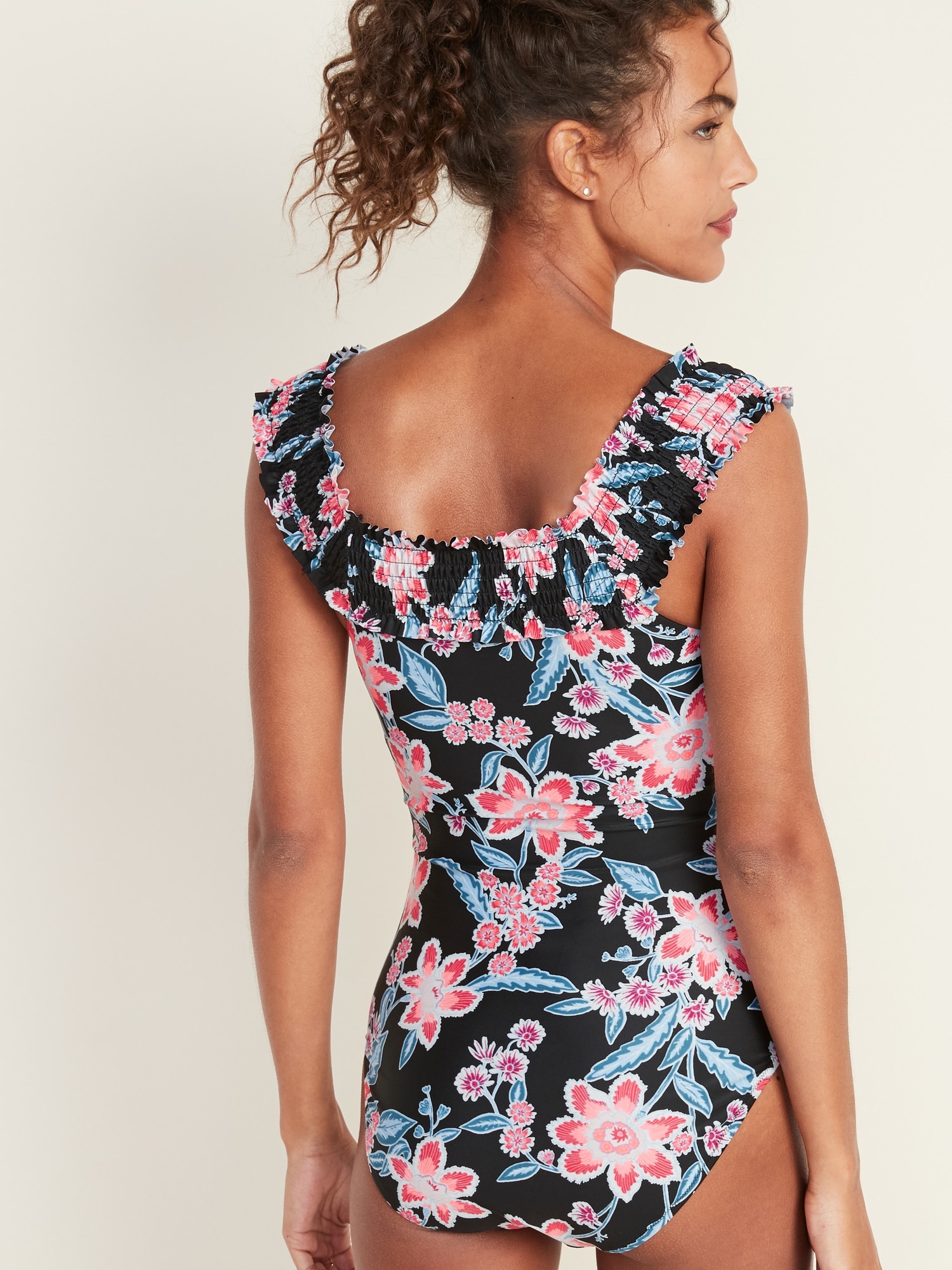 old navy off the shoulder swimsuit