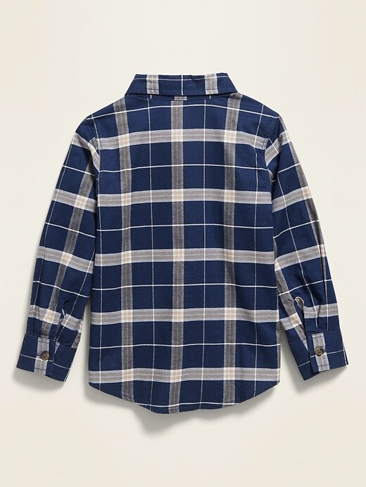 View large product image 2 of 4. Plaid Long-Sleeve Oxford Shirt for Toddler Boys