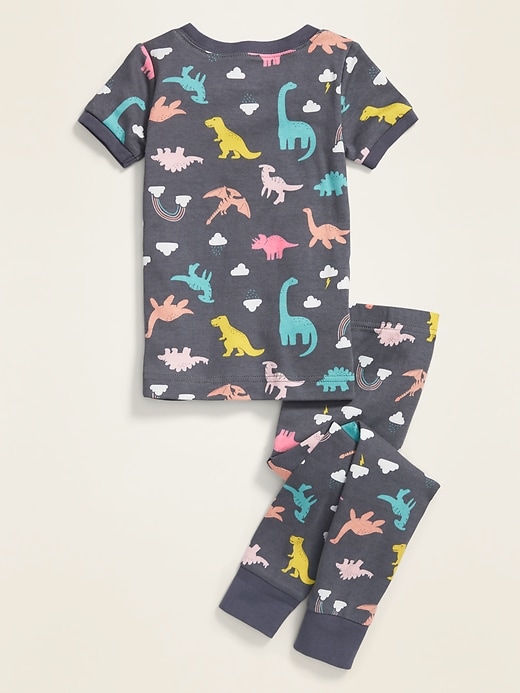 View large product image 2 of 2. Unisex Dino-Print Pajama Set for Toddler