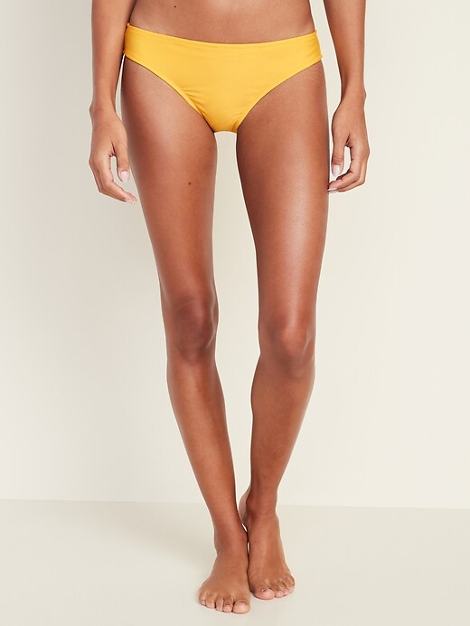 View large product image 1 of 1. Mid-Rise Bikini Bottoms