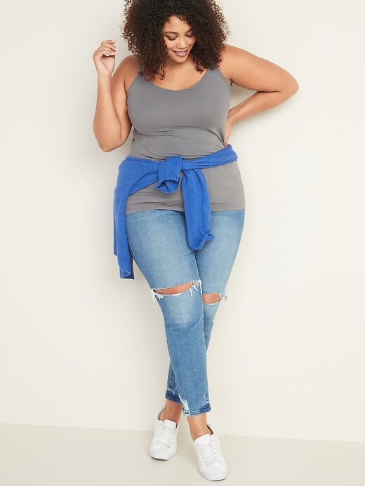 Image number 3 showing, First-Layer Plus-Size V-Neck Cami