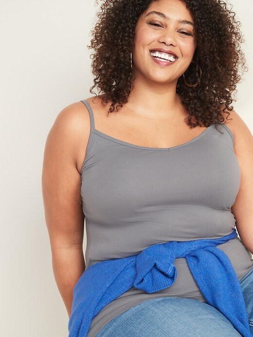 Image number 4 showing, First-Layer Plus-Size V-Neck Cami