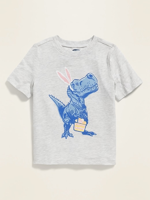 View large product image 1 of 1. Easter Dinosaur Graphic Tee for Toddler Boys