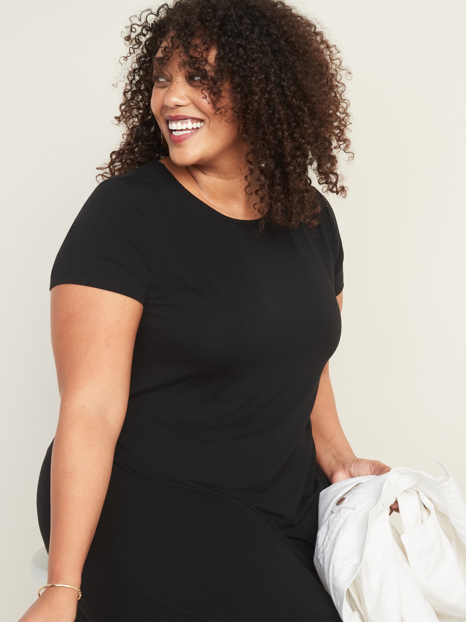 plus size jersey swing dress