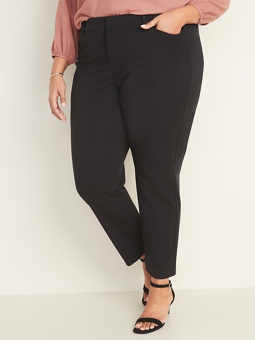 View large product image 1 of 3. High-Waisted Plus-Size Pixie Pants