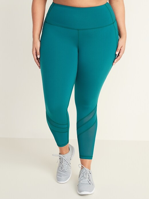 View large product image 1 of 1. High-Waisted Elevate 7/8-Length Plus-Size Leggings