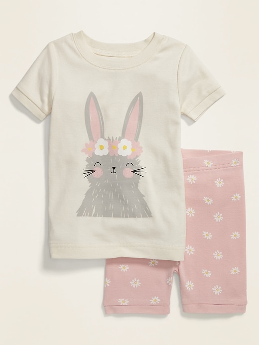 View large product image 1 of 2. Bunny Graphic Pajama Set for Toddler & Baby