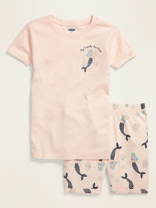 View large product image 1 of 2. Graphic Pajama Set for Girls