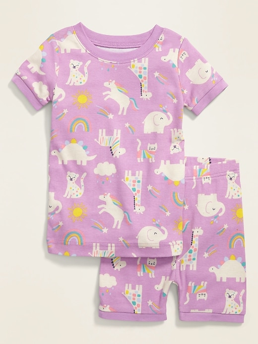 View large product image 1 of 2. Animal-Print Pajama Set for Toddler & Baby