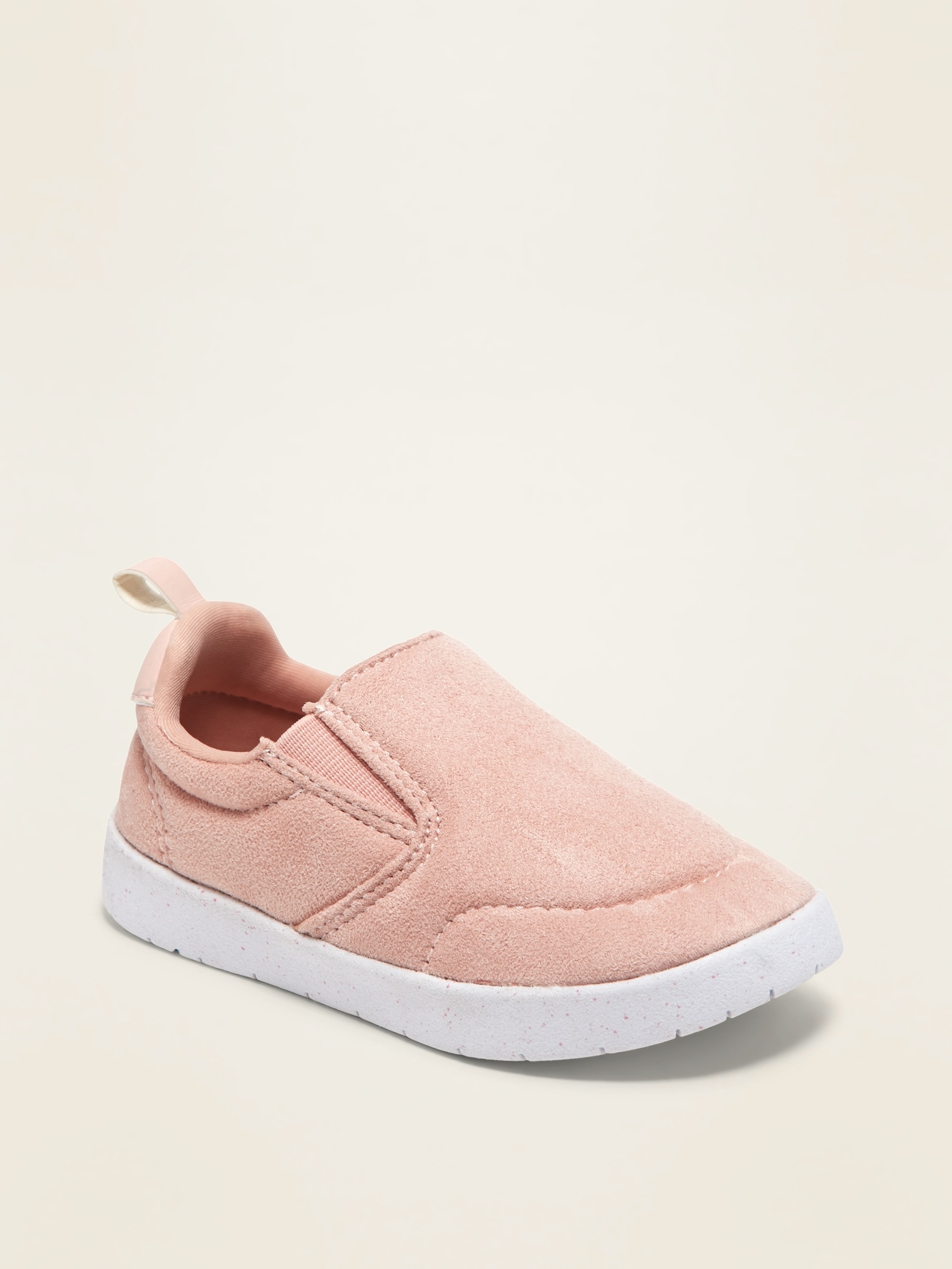 faux suede slip on sneakers