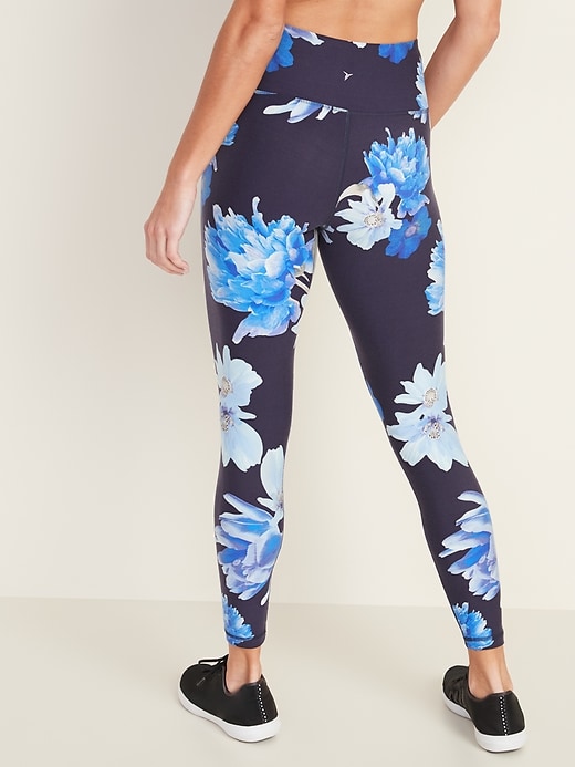 View large product image 2 of 3. High-Waisted Elevate 7/8 Floral Compression Leggings