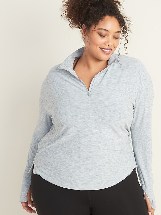 Image number 1 showing, Breathe ON Plus-Size 1/4-Zip Pullover