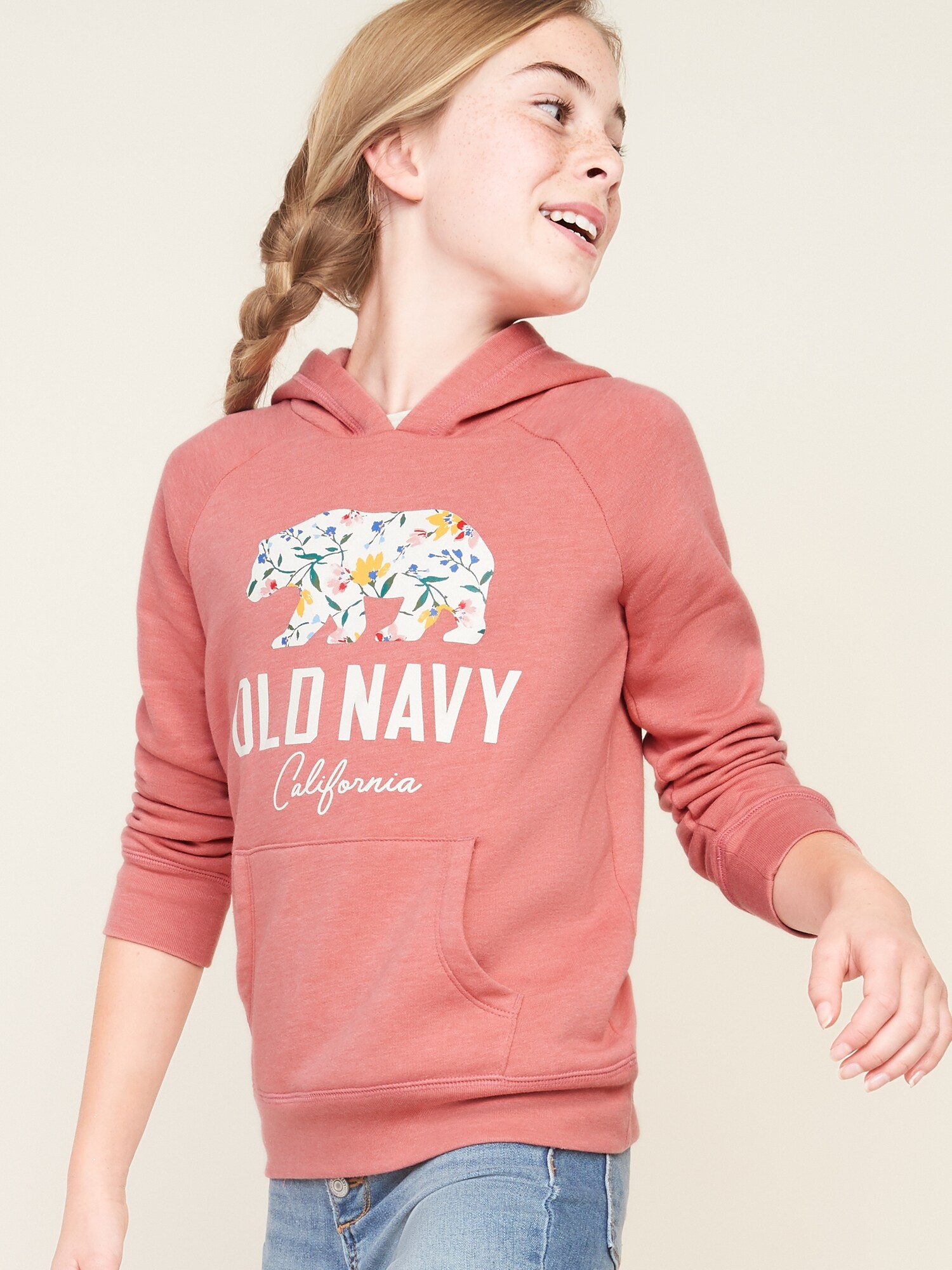 pink hoodie old navy