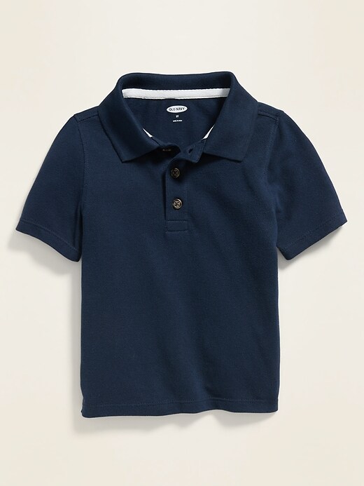 View large product image 1 of 3. Pique Uniform Polo for Toddler Boys