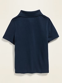 View large product image 3 of 3. Pique Uniform Polo for Toddler Boys