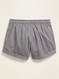 View large product image 3 of 3. Functional-Drawstring Cuffed Shorts for Girls